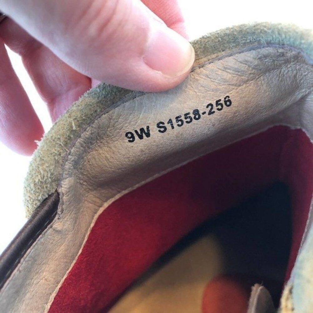 SOFTWALK S15558-256 Tan Suede/ Brown Leather Heeled Boot Womens 9W Boho Bohemian - Picture 3 of 11